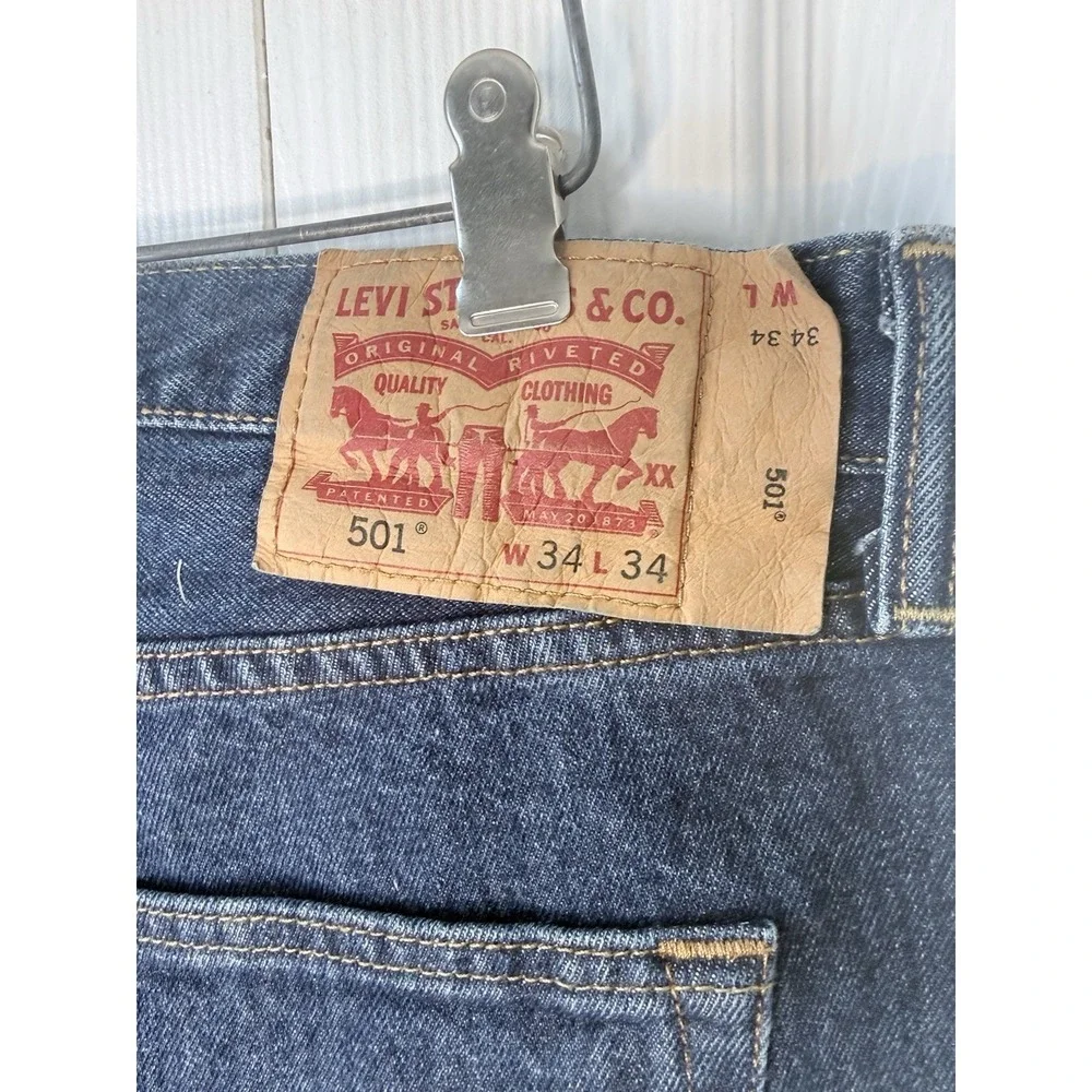VTG 1996 Levi's 501‎ Jeans Mexico 100% Cotton Button Fly 501 34X34
